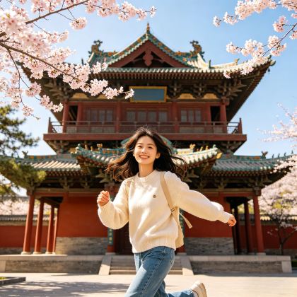 云冈石窟+应县木塔景区+悬空寺+五台山+平遥古城+山西王家大院+小西天+山西黄河壶口瀑布旅游区+忻州雁门关景区6日5晚跟团游