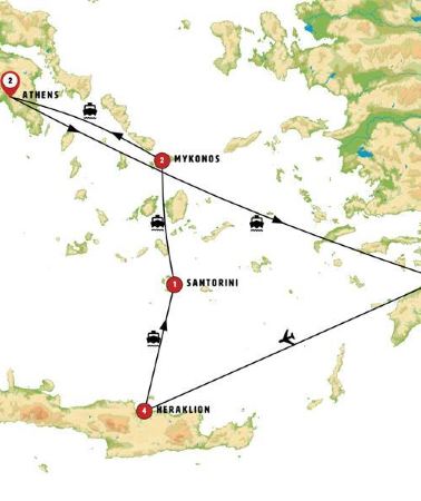 12D11N • Essential Greece with Mykonos