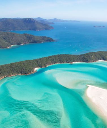 3D2N • Whitsunday Islands, Australia + Airlie Beach + 60min scenic flight over Heart Reef + Whitehaven Beach speedboat