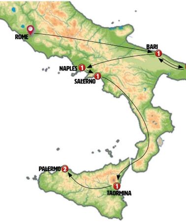 8D7N • Beautiful of Puglia, Campania and Sicily