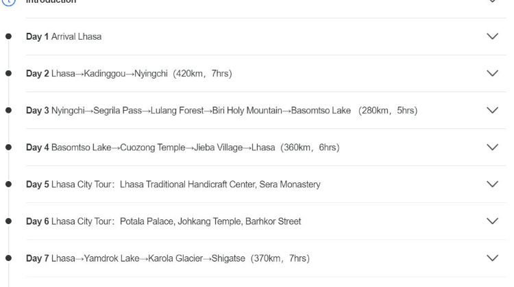 9D8N · Group Tours · Lhasa + Nyingchi + Basomtso + Potala Palace + Shigatse + Yamdrok Lake Viewing Platform