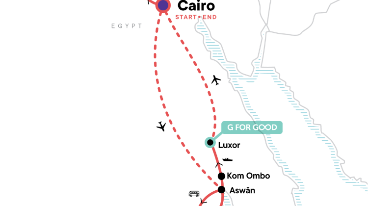 12-Day Egypt Round-Trip Tour from Cairo· 3-Night Nile Cruise, Abu Simbel & Nubian Village Dinner with Internal Flights