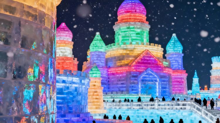 5-Day Northern Utopia Snow Adventure Harbin Private Tour·Songhua River, Central Street, China Harbin Ice And Snow World, Siberia Tiger Park and Yabuli Ski Resort