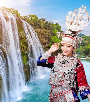 贵阳+黄果树+荔波+西江千户苗寨4日3晚跟团游