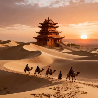 敦煌+嘉峪关+张掖+张掖七彩丹霞旅游景区6日5晚私家团