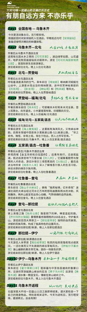 15日特价(4大公路穿越 可可托海 喀纳斯 禾木 魔鬼城