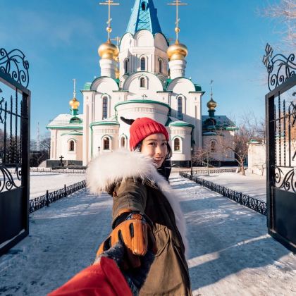 漠河+北极村+黑河+俄罗斯布拉戈维申斯克+哈尔滨6日5晚跟团游