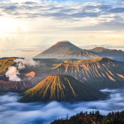 印度尼西亚巴厘岛+布罗莫火山+伊真火山+赛武千层瀑布+罗威纳海滩+佩妮达岛+科莫多岛9日8晚跟团游