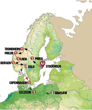 13D12N • Legendary Fjords and Northern Poland End Warsaw