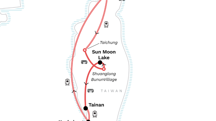 9-Day Taiwan Explorer Tour from Taibei·Longshan Temple, Chiang Kai Shek Memorial Hall, Elephant Mountain, Sun Moon Lake & Kaohsiung | Lanterns, Lakes & Skyline Views