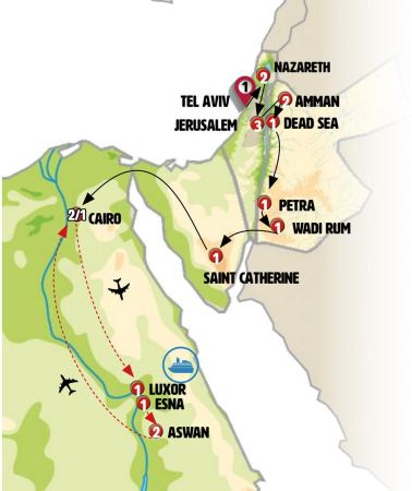 20D19N • Legend of Israel, Jordan and Egypt