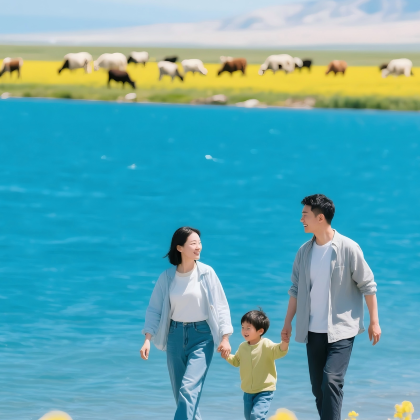 青海湖景区+鸣沙山月牙泉+张掖七彩丹霞旅游景区+嘉峪关关城8日7晚私家团