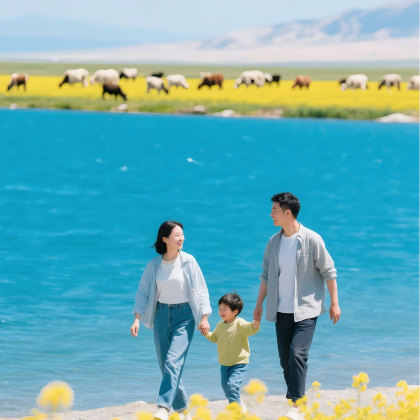 青海湖+鸣沙山月牙泉+张掖七彩丹霞旅游景区+嘉峪关关城8日7晚私家团