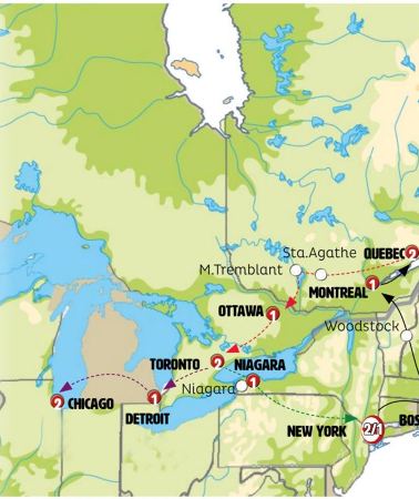 14D13N • Essential East Coast, Niagara and Chicago