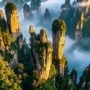 长沙+张家界+武陵源+天门山+凤凰古城6日5晚跟团游