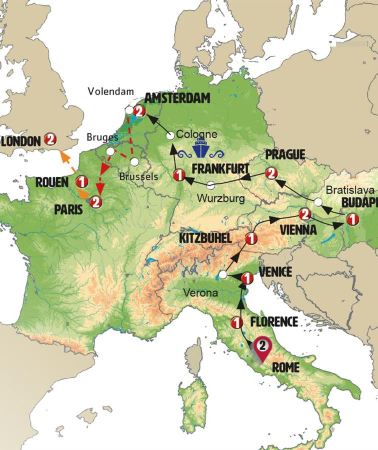 19D18N • European Dance