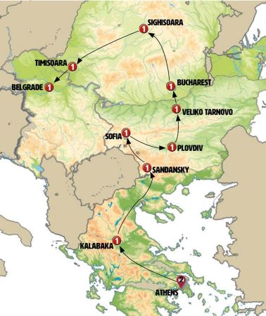 12D11N • From Athens to Belgrade