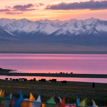 兰州+西宁+青海湖景区+茶卡盐湖+莫高窟+张掖七彩丹霞旅游景区8日7晚私家团
