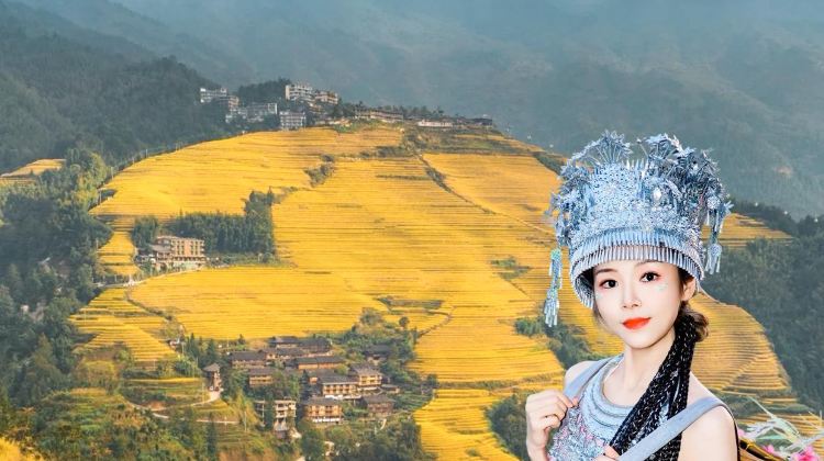 <6天>【桂林+桂林漓江景区+阳朔+古东瀑布+龙脊梯田】·金秋之旅+轻奢10人团+龙脊+往返缆车+大漓江4星船+古东/尧山自选+印象/千古情2选1