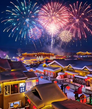 5D4N • First-class Ice and Snow World or Siberian Tiger Park 3-hour skiing & snowmobiling Harbin city tour