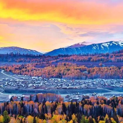 新疆乌鲁木齐+北疆+可可托海景区+喀纳斯景区+禾木风景区8日7晚跟团游