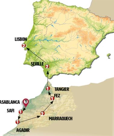 12D11N • Atlantic Route, From Casablanca to Lisbon