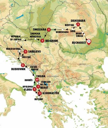 13D12N • Romania and the Balkans with Albania