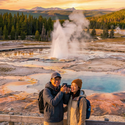 美国西海岸+洛杉矶市+黄石国家公园+拉斯维加斯11日拼小团