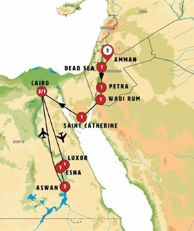 15D14N • Lights of Jordan and Egypt with Nile Cruise