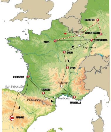 9D8N • Catalonia, south of France, Burgundy, Alsace and Black Forest