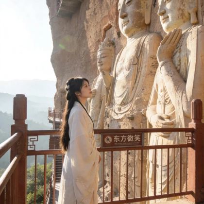 中国甘肃武山水帘洞石窟群+官鹅沟大景区+麦积山石窟+伏羲庙5日4晚跟团游