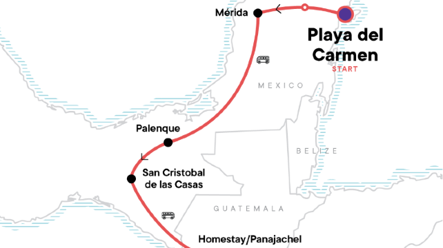 11-Day Mayan Trail Tour·Playa del Carmen, Mérida, Palenque, Panajachel, Antigua | Max 16 Guests