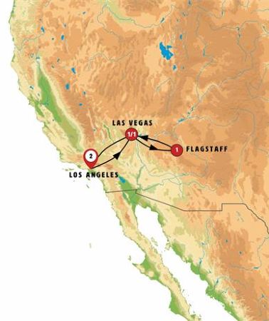 6D5N • Los Angeles, Las Vegas, and the Grand Canyon, Ending in LAX