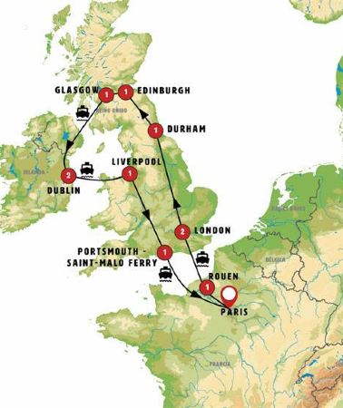 11D10N • United Kingdom and Brittany with Rouen