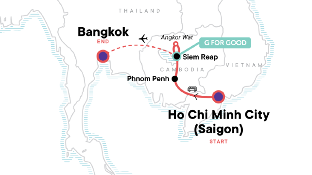 9-Day Vietnam and Cambodia Tour from Ho Chi Minh City to Bangkok · Phnom Penh, Siem Reap, Cu Chi Tunnel, Mekong Delta, Angkor Wat