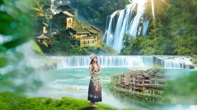 贵州贵阳+黄果树景区+荔波+西江千户苗寨4日3晚跟团游·20人2+1头等舱+2晚住景区+金牌导游+天星桥全程+赠5A青岩+穿苗服+打糍粑+长桌宴