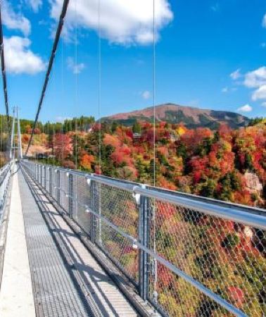 6日5晚 • 九州の秋 6天賞楓溫泉之旅   賞紅葉名所( 九重夢吊橋、夢幻湖泊~金鱗湖、「米芝蓮景點推介」太宰府～天滿宮、糸島+「賞紅葉名所」雷山千如寺)、御船山樂園紅葉祭/ 武雄温泉樓門
