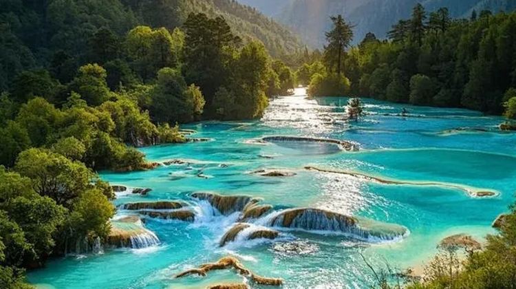 5D4N · Private Tours · Chengdu Panda & 4 UNESCO Heritage Trip: Jiuzhaigou, Huanglong, Leshan Giant Buddha, Mount Emei - high-speed rail, hotels, full tickets included