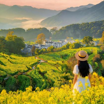 江西婺源+黄山市+九华山风景区+宏村景区5日4晚私家团