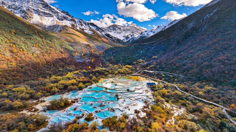5-Day Chengdu Panda & 5 UNESCO Heritage trip: Jiuzhaigou, Huanglong, Dujiangyan, Leshan Giant Buddha, Mount Emei - High-Speed Rail, Hotels & All Tickets Included
