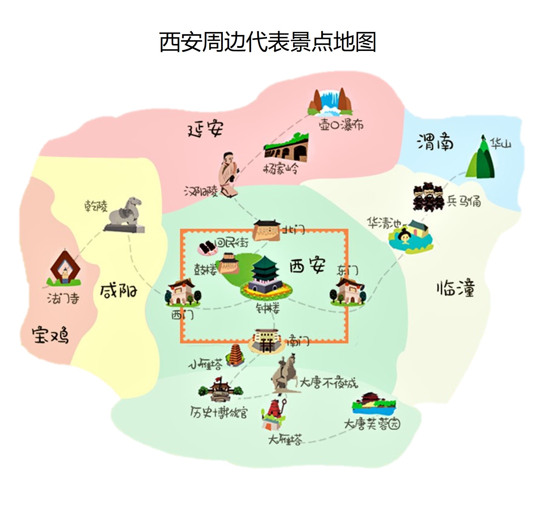 西安2-9日自由行(4钻)·『高铁游』【钟楼商圈4钻酒店自选】可自由