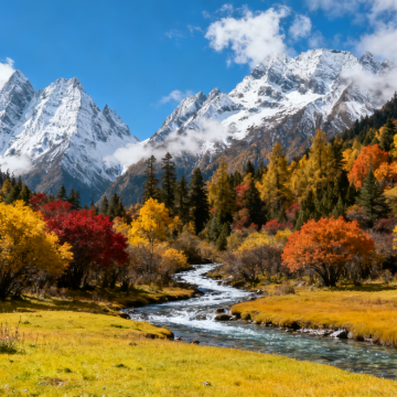 新都桥+稻城亚丁+四姑娘山5日4晚拼小团