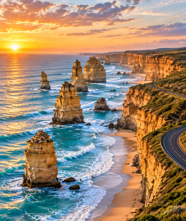2D1N • Melbourne + Great Ocean Road + Comfortable private 5-seater charter for 3 people + The Twelve Apostles are truly breathtaking + Say goodbye to rushing back and forth + Experience firsthand the world-famous charm of the Great Ocean Road