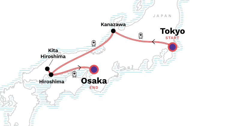 8-Day Tokyo to Osaka: Neon-lit Cities & Tranquil Countryside
