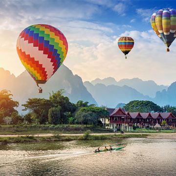 老挝万象+万荣+琅勃拉邦6日5晚自由行