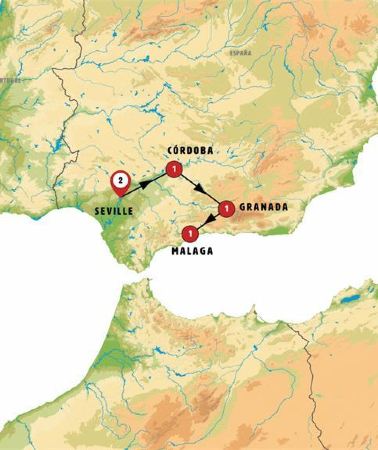 6D5N • Route of the Andalusian Sun