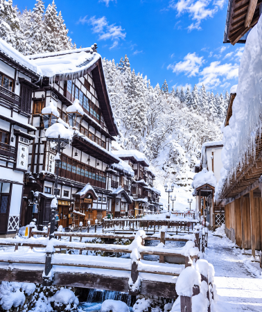 5D4N • Sendai + Yamagata City + Ginzan Onsen + Frost-covered Trees in Zaō Mountains + Lake Inawashiro + Ouchijuku + Aizuwakamatsu + Matsushima