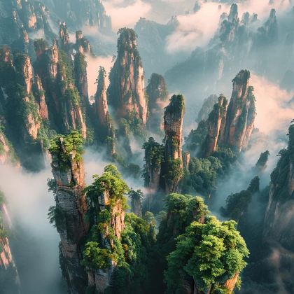 张家界+天门山+湘西+凤凰县5日4晚拼小团