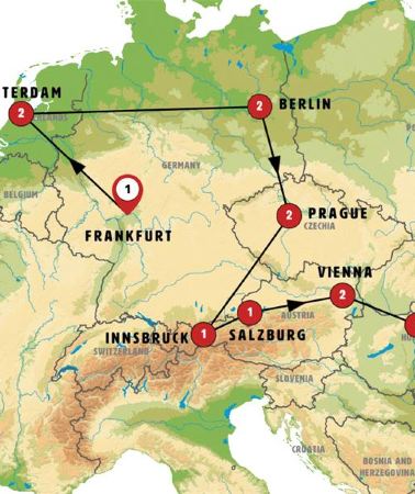 13D12N • From Frankfurt to Budapest GO