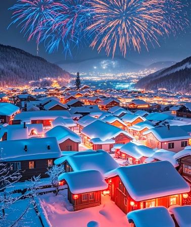 4박5일 • 12월 16일 이후 출발시 중국 설원 마을,  야불리 스키 리조트, 하얼빈 빙설 세계가 포함됩니다.